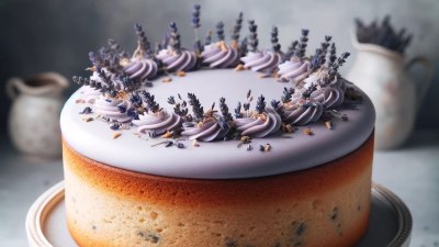 Aromatic Elegance: Gluten-Free Earl Grey Cake with Lavender Icing
