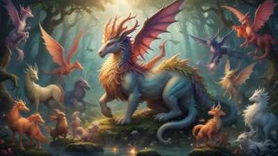 Mythical Creatures Word Quest: Identify the Beasts Using Only First and Last Letters!