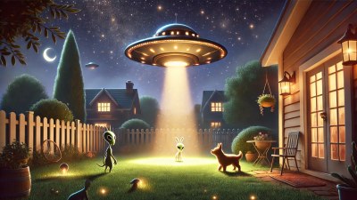 A Friendly UFO Lands in Your Yard. Your First Move Shows Your Cosmic Side