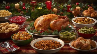 Christmas Dinner Foods First and Last Letter Challenge