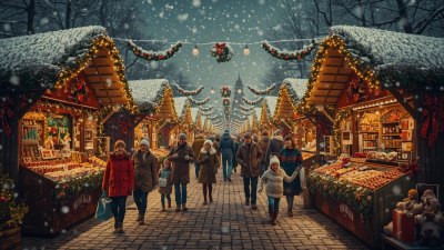 Christmas Market Finds First and Last Letter Word Quest