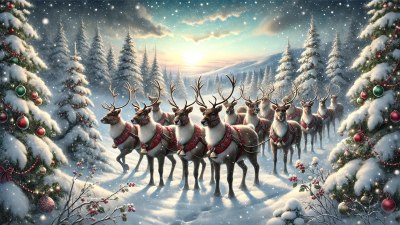 Connect Santa's Reindeer to Their Special Traits