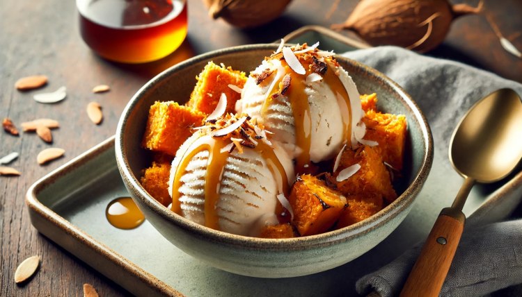 Sweet Potato and Coconut Milk Ice Cream