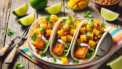 Indian-Spiced Fish Tacos with Mango Salsa