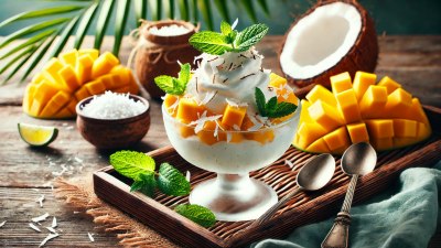 A Tropical, Dairy-Free Delight: Gluten-Free and Vegan Coconut Mango Nice Cream