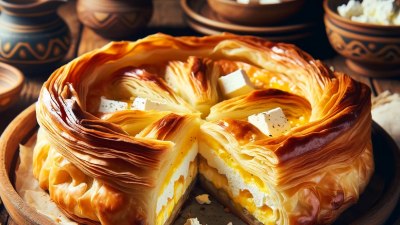 Traditional Bulgarian Banitsa: A Savory Pastry Delight